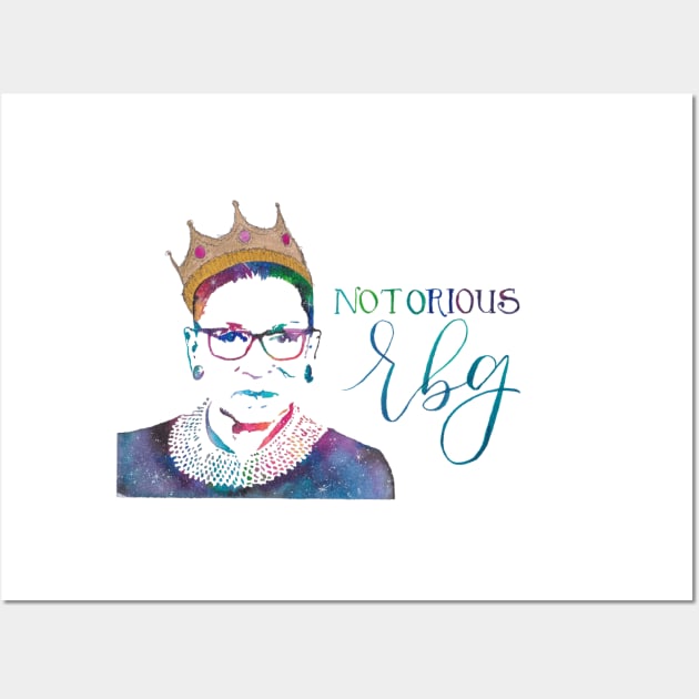 Notorious RBG Wall Art by The Paintbox Letters